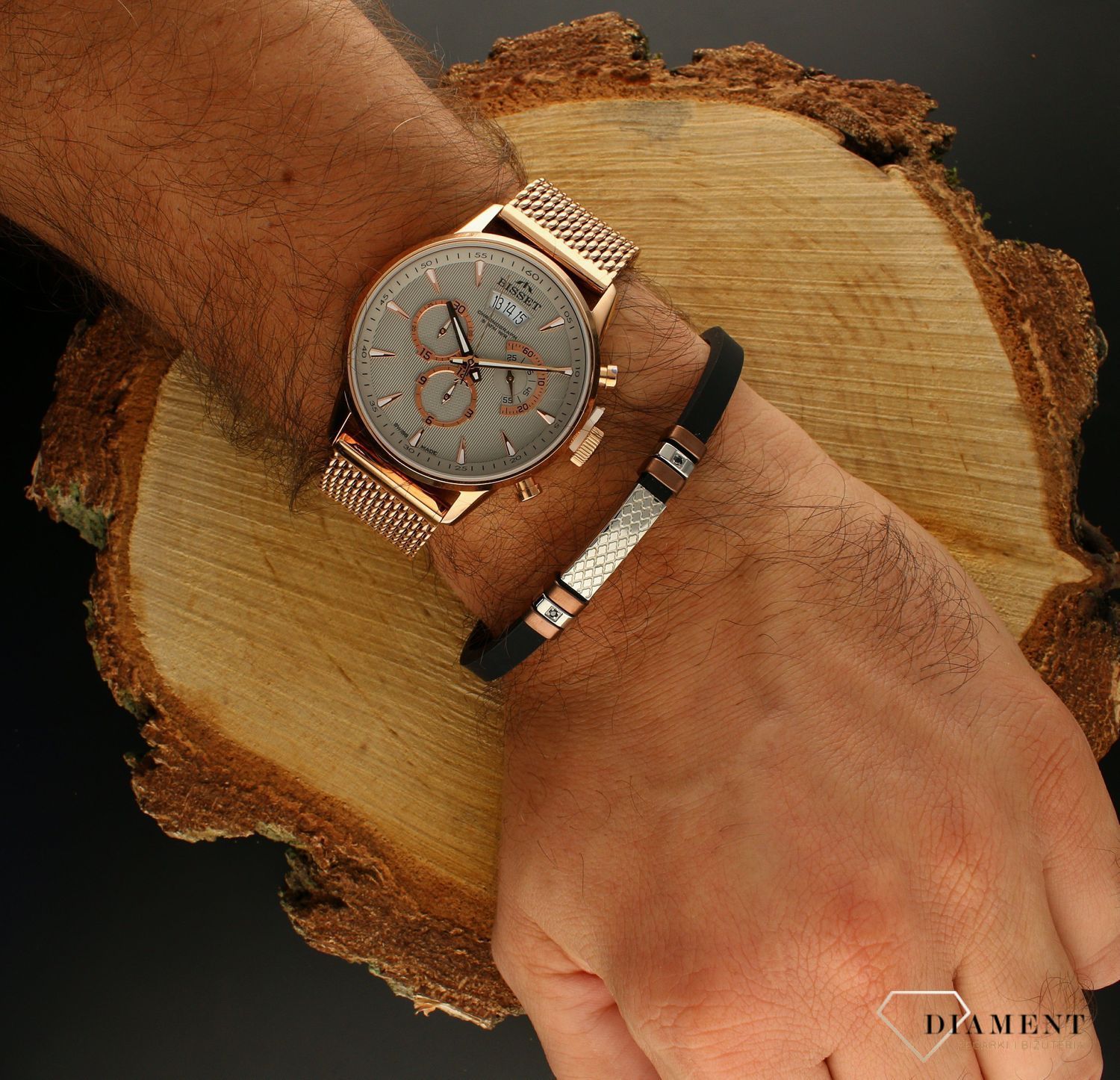 Bransoletka męska Nomination City kauczuk z grawerowaną blaszką 028806 028z.jpg